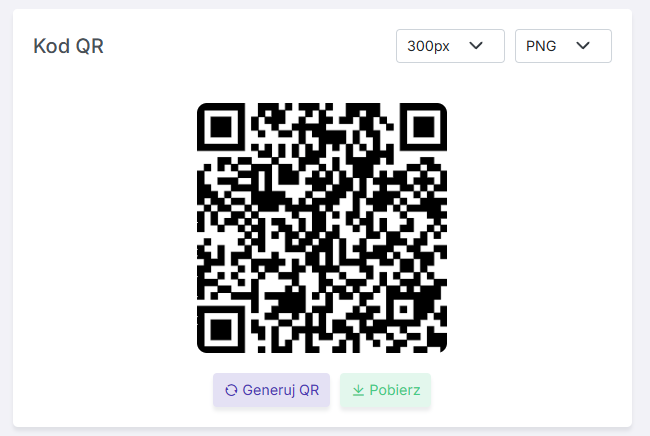 Kod QR prowadzący do ankiety - PNG 300px